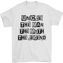 Uncle the Man the Myth the Legend Mens T-Shirt Cotton Gildan White