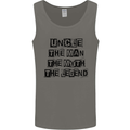 Uncle the Man the Myth the Legend Mens Vest Tank Top Charcoal