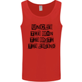 Uncle the Man the Myth the Legend Mens Vest Tank Top Red