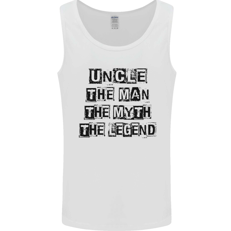 Uncle the Man the Myth the Legend Mens Vest Tank Top White