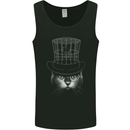 Under My Hat Funny Cat Bird Cage Mens Vest Tank Top Black
