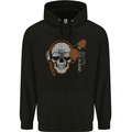 Underground DJ Skull DJing Music Childrens Kids Hoodie Black