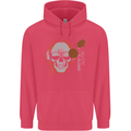 Underground DJ Skull DJing Music Childrens Kids Hoodie Heliconia