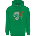 Underground DJ Skull DJing Music Childrens Kids Hoodie Irish Green