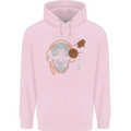 Underground DJ Skull DJing Music Childrens Kids Hoodie Light Pink
