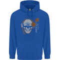 Underground DJ Skull DJing Music Childrens Kids Hoodie Royal Blue