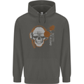 Underground DJ Skull DJing Music Childrens Kids Hoodie Storm Grey