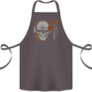 Underground DJ Skull DJing Music Cotton Apron 100% Organic Dark Grey