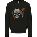 Underground DJ Skull DJing Music Kids Sweatshirt Jumper Black