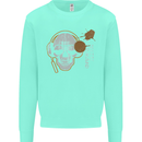 Underground DJ Skull DJing Music Kids Sweatshirt Jumper Peppermint