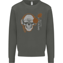 Underground DJ Skull DJing Music Kids Sweatshirt Jumper Storm Grey
