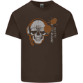 Underground DJ Skull DJing Music Kids T-Shirt Childrens Chocolate