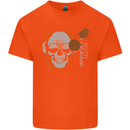 Underground DJ Skull DJing Music Kids T-Shirt Childrens Orange
