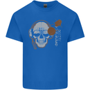 Underground DJ Skull DJing Music Kids T-Shirt Childrens Royal Blue