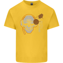 Underground DJ Skull DJing Music Kids T-Shirt Childrens Yellow