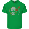 Underground DJ Skull DJing Music Mens Cotton T-Shirt Tee Top Irish Green