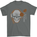 Underground DJ Skull DJing Music Mens T-Shirt Cotton Gildan Charcoal