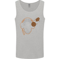 Underground DJ Skull DJing Music Mens Vest Tank Top Sports Grey
