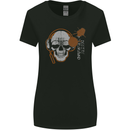 Underground DJ Skull DJing Music Womens Wider Cut T-Shirt Black
