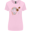 Underground DJ Skull DJing Music Womens Wider Cut T-Shirt Light Pink