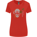 Underground DJ Skull DJing Music Womens Wider Cut T-Shirt Red
