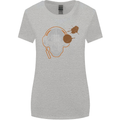 Underground DJ Skull DJing Music Womens Wider Cut T-Shirt Sports Grey