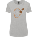 Underground DJ Skull DJing Music Womens Wider Cut T-Shirt Sports Grey