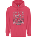 Underground Skate Ride Skateboard Childrens Kids Hoodie Heliconia