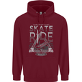 Underground Skate Ride Skateboard Childrens Kids Hoodie Maroon
