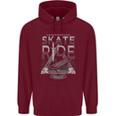 Underground Skate Ride Skateboard Childrens Kids Hoodie Maroon