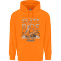 Underground Skate Ride Skateboard Childrens Kids Hoodie Orange