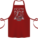 Underground Skate Ride Skateboard Cotton Apron 100% Organic Maroon