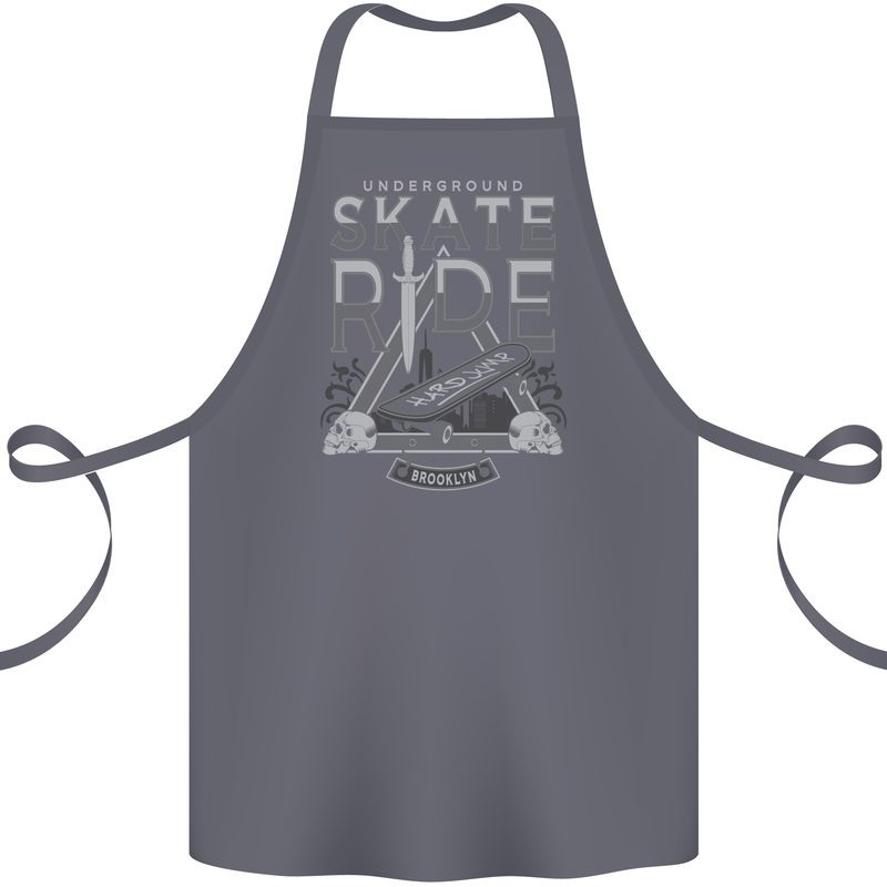 Underground Skate Ride Skateboard Cotton Apron 100% Organic Steel