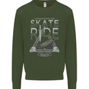 Underground Skate Ride Skateboard Kids Sweatshirt Jumper Forest Green