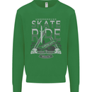 Underground Skate Ride Skateboard Kids Sweatshirt Jumper Irish Green