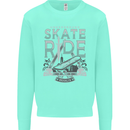 Underground Skate Ride Skateboard Kids Sweatshirt Jumper Peppermint