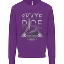 Underground Skate Ride Skateboard Kids Sweatshirt Jumper Purple
