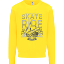 Underground Skate Ride Skateboard Kids Sweatshirt Jumper Yellow