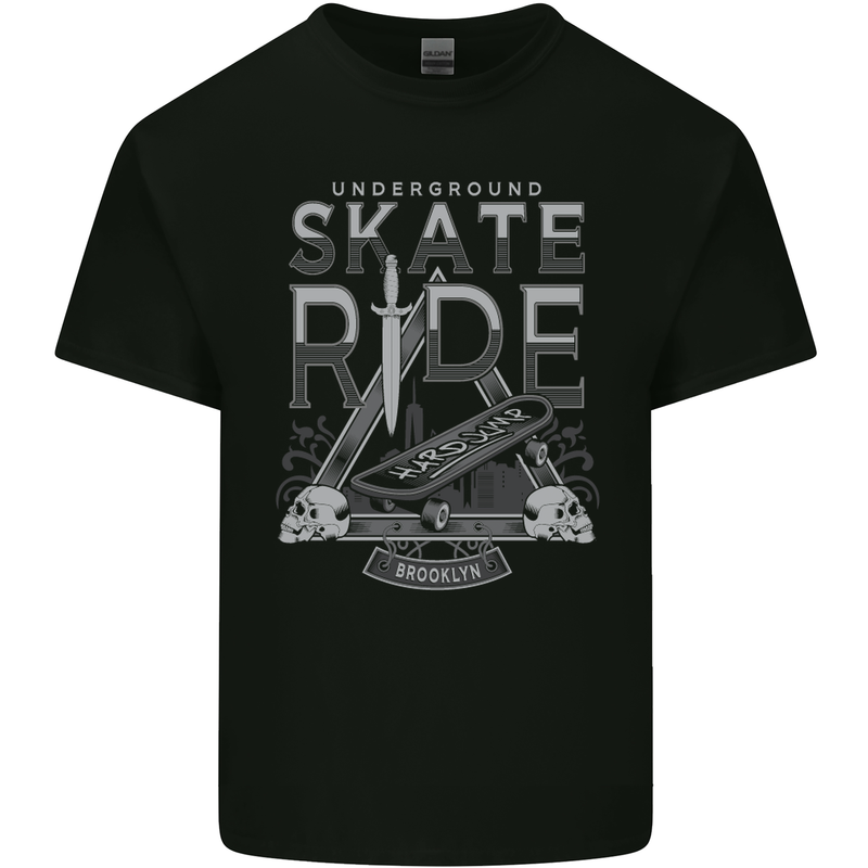 Underground Skate Ride Skateboard Kids T-Shirt Childrens Black