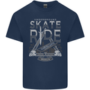 Underground Skate Ride Skateboard Kids T-Shirt Childrens Navy Blue