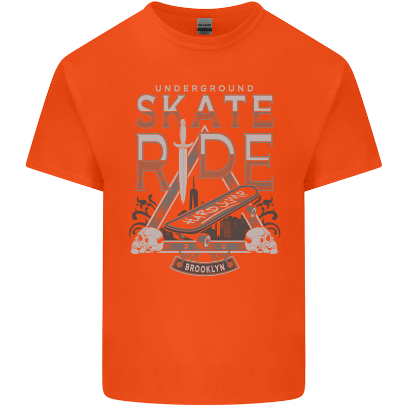 Underground Skate Ride Skateboard Kids T-Shirt Childrens Orange