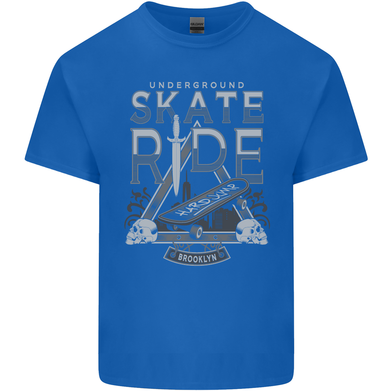 Underground Skate Ride Skateboard Kids T-Shirt Childrens Royal Blue