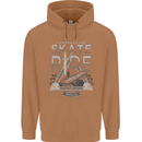 Underground Skate Ride Skateboard Mens 80% Cotton Hoodie Caramel Latte