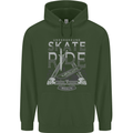 Underground Skate Ride Skateboard Mens 80% Cotton Hoodie Forest Green