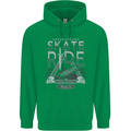 Underground Skate Ride Skateboard Mens 80% Cotton Hoodie Irish Green