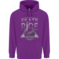 Underground Skate Ride Skateboard Mens 80% Cotton Hoodie Purple