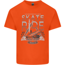 Underground Skate Ride Skateboard Mens Cotton T-Shirt Tee Top Orange