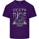 Underground Skate Ride Skateboard Mens Cotton T-Shirt Tee Top Purple