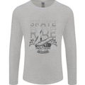 Underground Skate Ride Skateboard Mens Long Sleeve T-Shirt Sports Grey