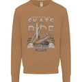 Underground Skate Ride Skateboard Mens Sweatshirt Jumper Caramel Latte